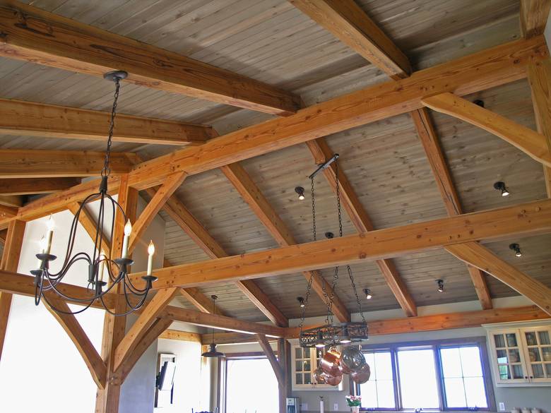 TWII Timber Frame / Trestlewood II S4S Timbers in Jackson, Wyoming Residence